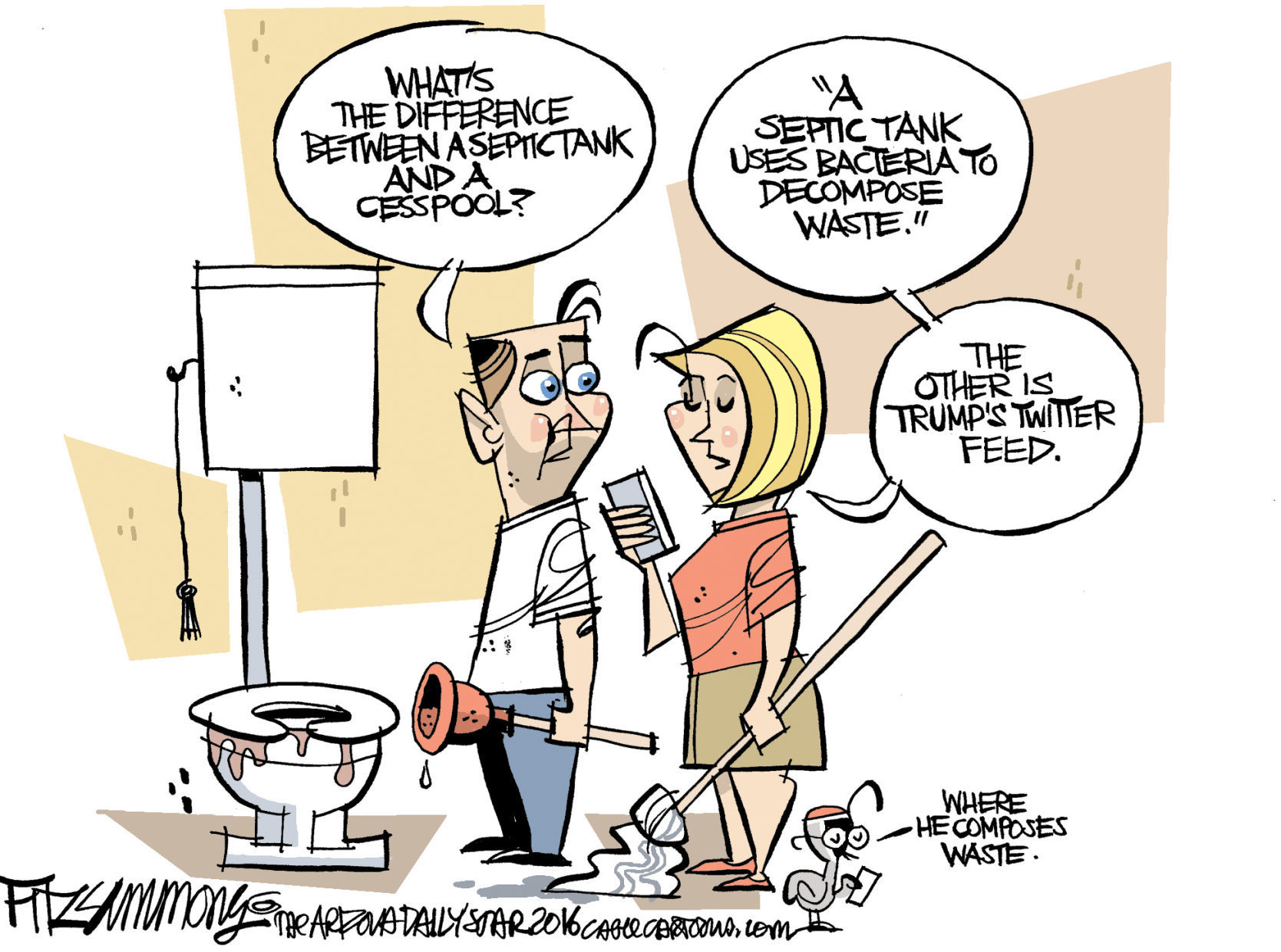 Daily Fitz Cartoon: Presidential blather